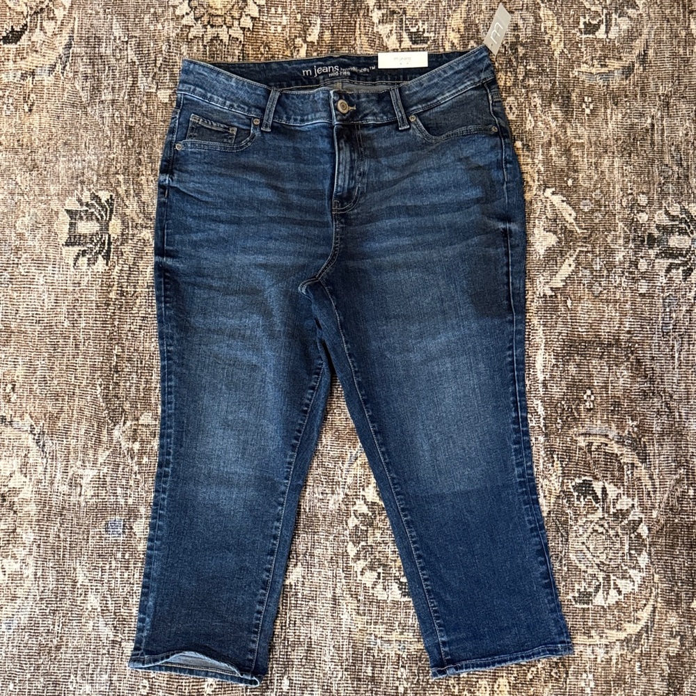 Maurices Dark Blue Ankle Jeans